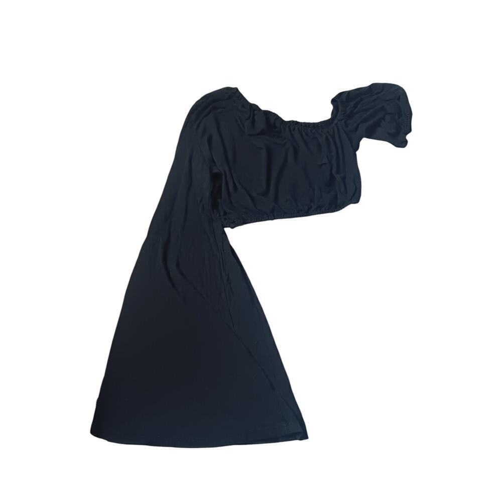 Sid Neigum Cropped Asymmetric Top SZ 10 in Black - Picture 4 of 8